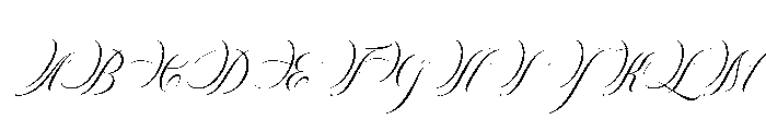 DelightonScript Font UPPERCASE