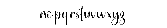 Delights Justhinking Font LOWERCASE