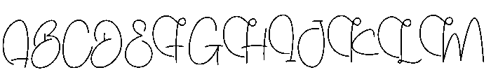 Delighty Midnighty Font UPPERCASE