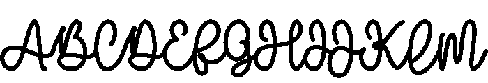 Delisa Birth Flower Font UPPERCASE