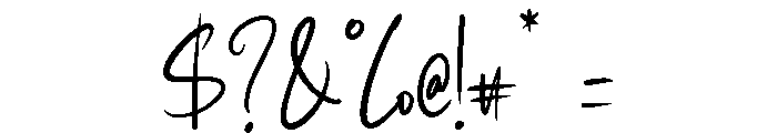 Dellution Font OTHER CHARS