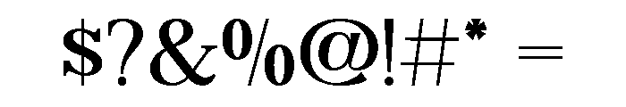 Delmora Regular Font OTHER CHARS