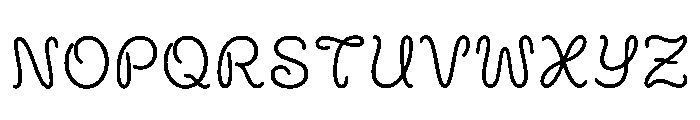 Delon Regular Font UPPERCASE