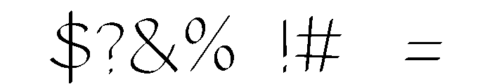Delory Font OTHER CHARS