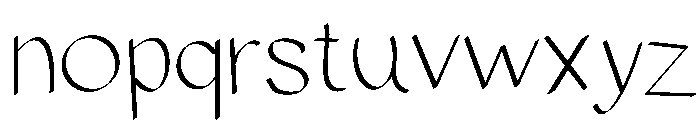 Delory Font LOWERCASE