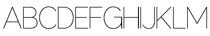Delphinium Thin Font UPPERCASE