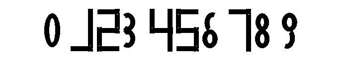 Delta Byte Semibold Condensed Font OTHER CHARS