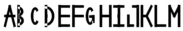 Delta Byte Semibold Condensed Font UPPERCASE