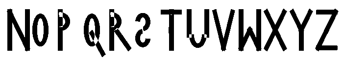 Delta Byte Semibold Condensed Font UPPERCASE