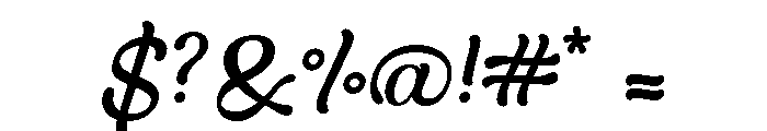 Delusoa Regular Font OTHER CHARS