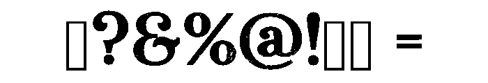 Deluxe Cowboy Regular Font OTHER CHARS