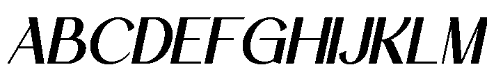 Deluxe Fashion Italic Font UPPERCASE