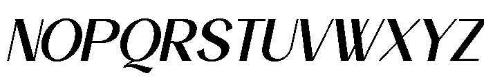 Deluxe Fashion Italic Font UPPERCASE