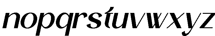 Deluxe Fashion Italic Font LOWERCASE
