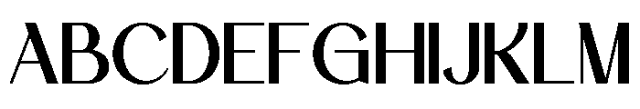 Deluxe Fashion Regular Font UPPERCASE
