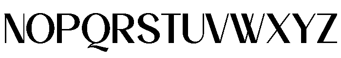 Deluxe Fashion Regular Font UPPERCASE