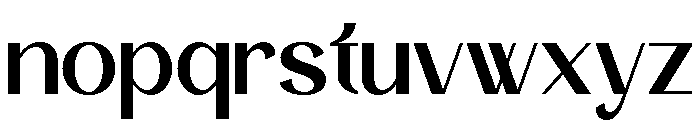 Deluxe Fashion Regular Font LOWERCASE