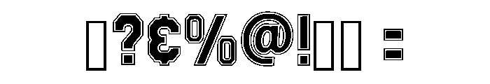 Deluxe Jersey Regular Font OTHER CHARS