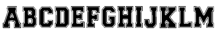 Deluxe Jersey Regular Font UPPERCASE