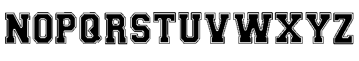 Deluxe Jersey Regular Font LOWERCASE