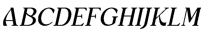 Delvira Italic Font UPPERCASE