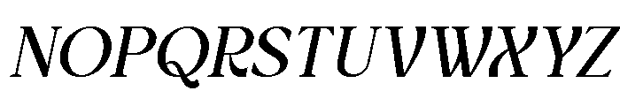 Delvira Italic Font UPPERCASE