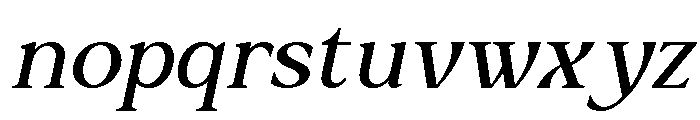 Delvira Italic Font LOWERCASE