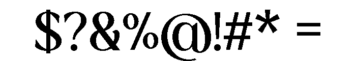 Delvira Regular Font OTHER CHARS