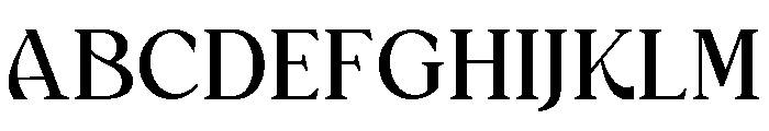 Delvira Regular Font UPPERCASE