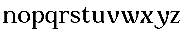 Delvira Regular Font LOWERCASE