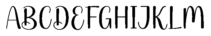 Delyxa Font UPPERCASE