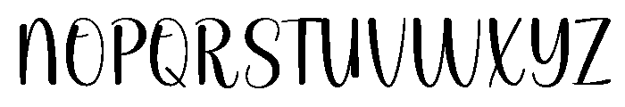 Delyxa Font UPPERCASE