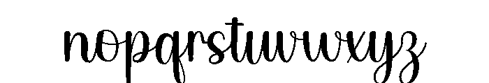 Delyxa Font LOWERCASE
