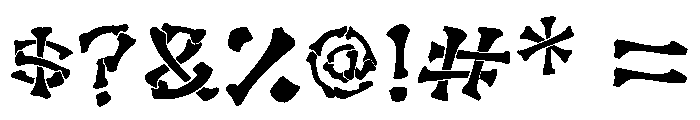 Dem Bonez Font OTHER CHARS