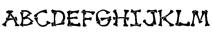 Dem Bonez Font UPPERCASE