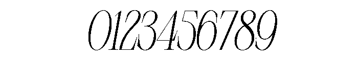 Demeris Italic Font OTHER CHARS