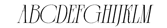 Demeris Italic Font UPPERCASE