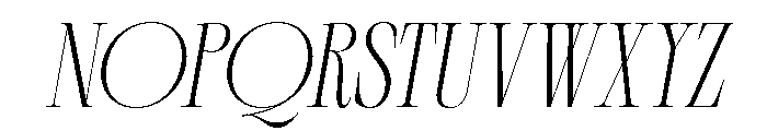 Demeris Italic Font UPPERCASE