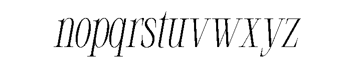 Demeris Italic Font LOWERCASE