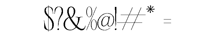 Demeris Regular Font OTHER CHARS