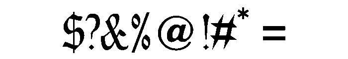 Demise Font OTHER CHARS