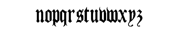 Demise Font LOWERCASE