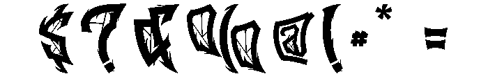 Demon Crown Font OTHER CHARS