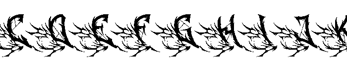 Demon Crown Font UPPERCASE