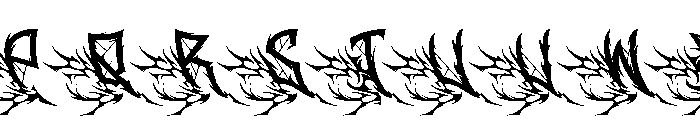 Demon Crown Font UPPERCASE