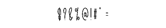 Demon Outline Font OTHER CHARS