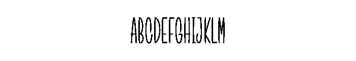 Demon Outline Font UPPERCASE