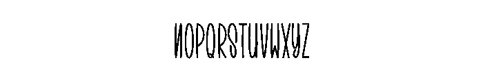 Demon Outline Font LOWERCASE