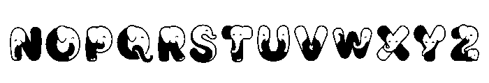 Demon Regular Font LOWERCASE