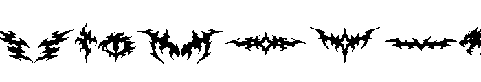 Demonic Fury-swash Font UPPERCASE